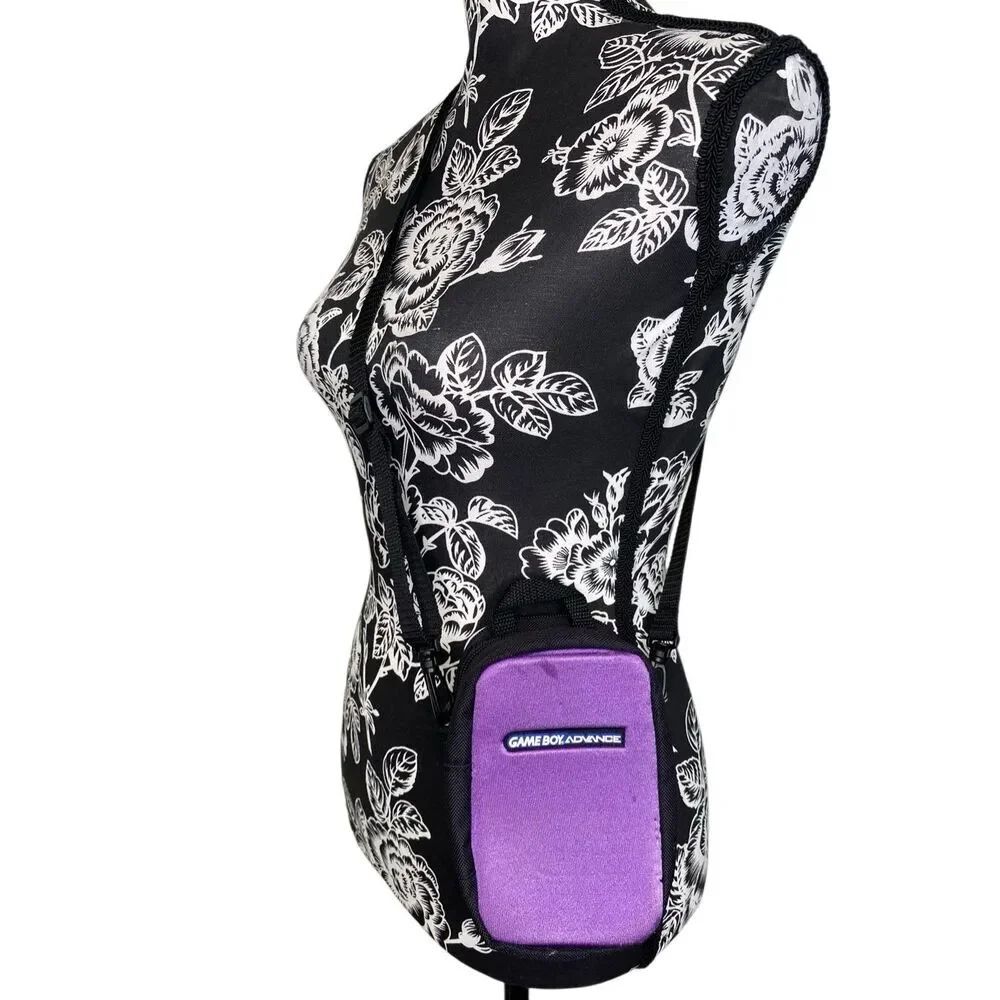 Nintendo Game Boy Advance Purple Carrying Case Travel Storage Bag Vintage Y2K